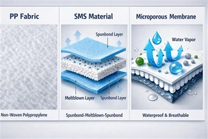 Matériaux de combinaison jetables expliqués : PP, SMS et microporeux