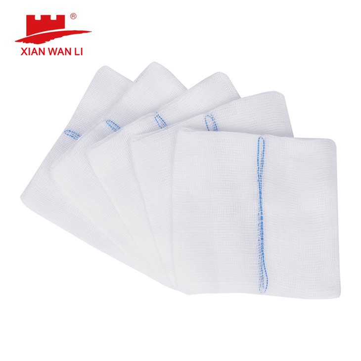 Écouvillons de gaze dégraissés médicaux